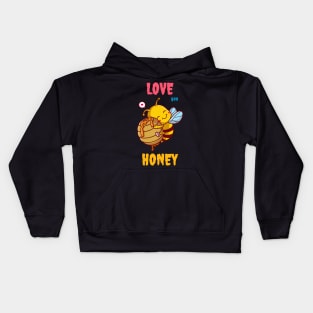 love you honey Kids Hoodie